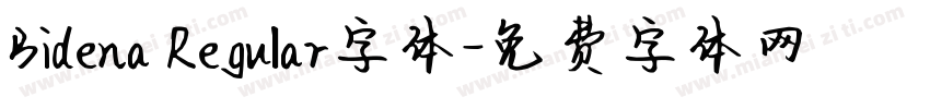 Bidena Regular字体字体转换